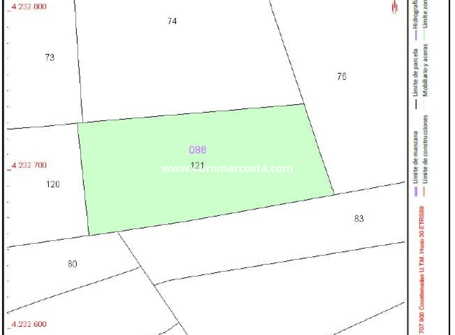 Venta - Parcela / Terreno - Elche Pedanías - Elche/Elx