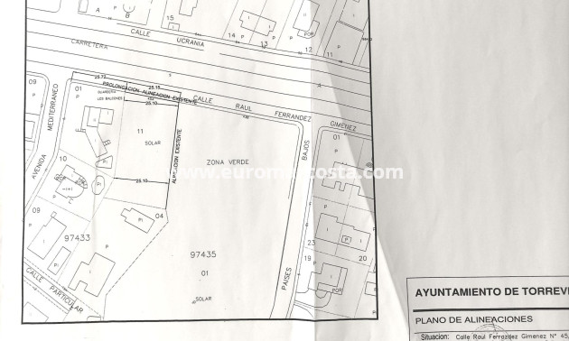 Venta - Parcela / Terreno - Torrevieja - TORREVIEJA