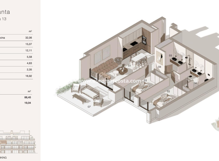 New Build - Apartment / flat - Orihuela Costa