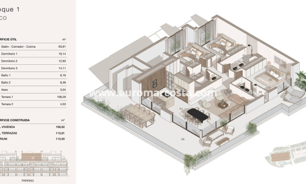 New Build - Apartment / flat - San Miguel de Salinas